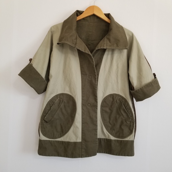 Awakening Reversible Olive Green Jacket Size Small - Picture 4 of 13